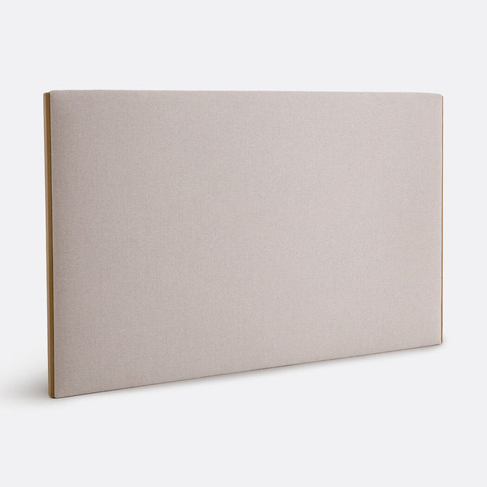 Tête de lit Telmara en tissu chiné beige – vue détourée