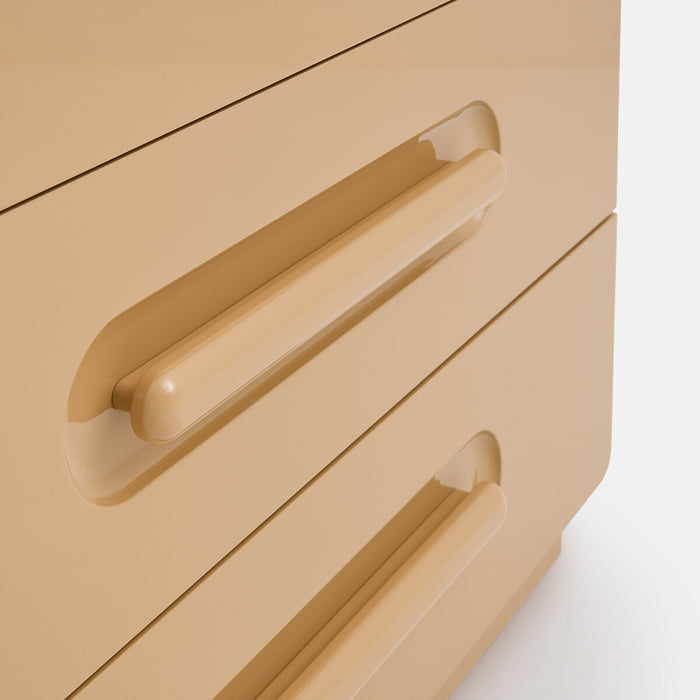 Commode 3 tiroirs Newlo moka – tiroir ouvert