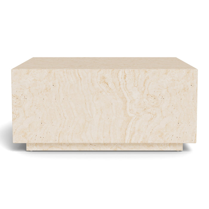 Table basse effet travertin Mina