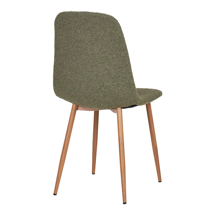 Chaise tissu et bois Stockholm