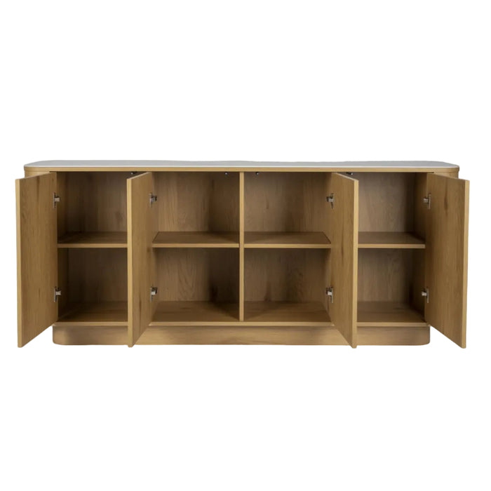 Buffet effet bois et aspect marbre Rima