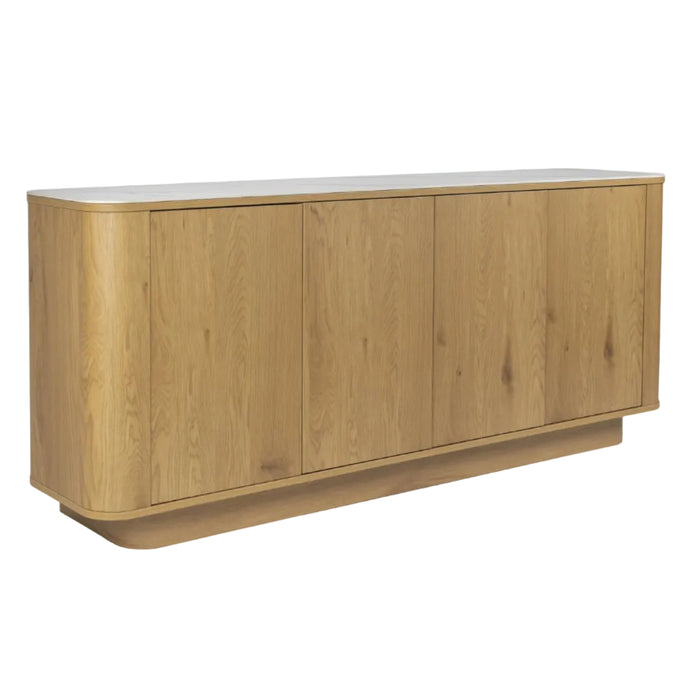 Buffet effet bois et aspect marbre Rima