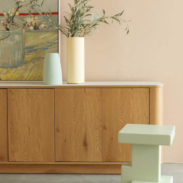 Buffet effet bois et aspect marbre Rima