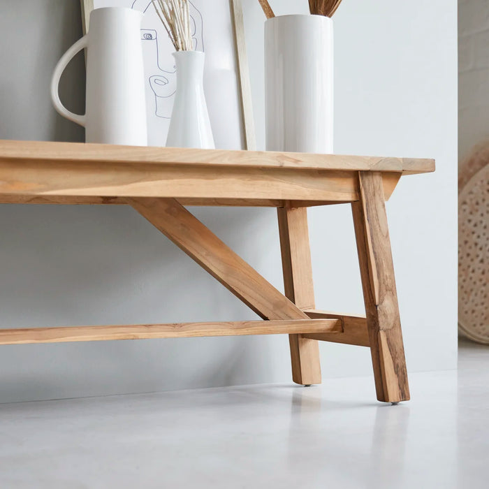 Banc teck massif Filipe - Tikamoon