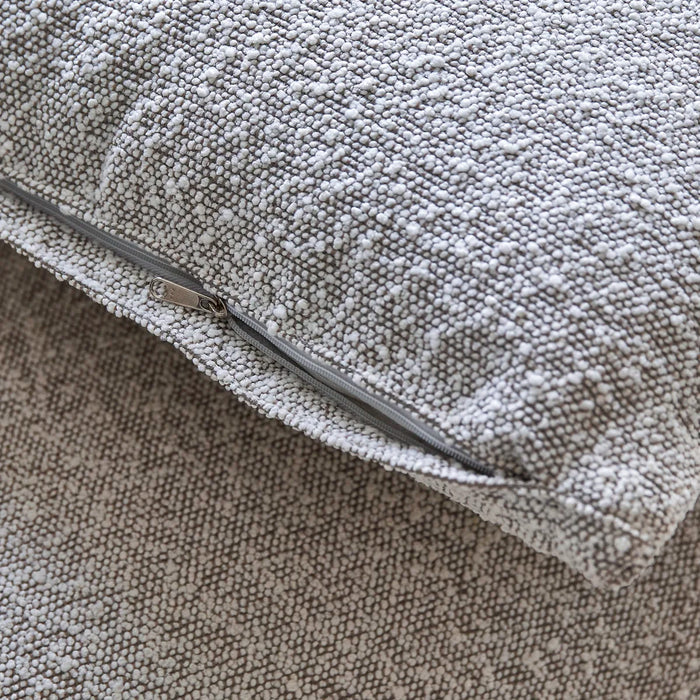 Fauteuil mindi massif tissu bouclette Nina - Tikamoon