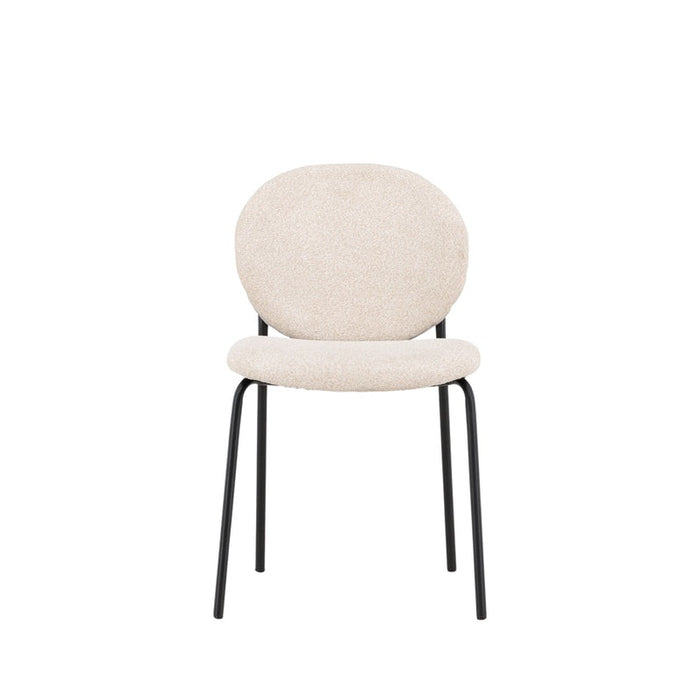 Chaise tissu et métal Vault