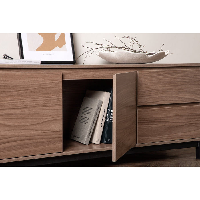 Buffet MDF et pieds acier Corpus