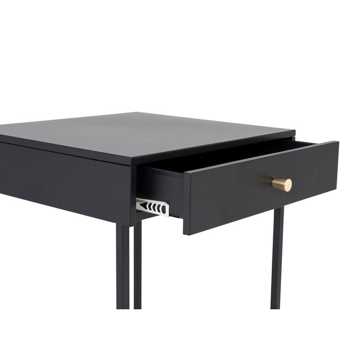 Table de chevet métal et bois Bakal