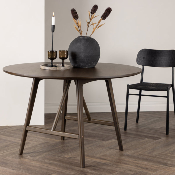 Table à manger ronde hévéa Kaseidon
