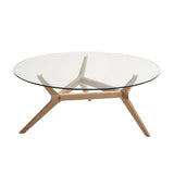 Table basse noyer et verre Maricielo - AM.PM