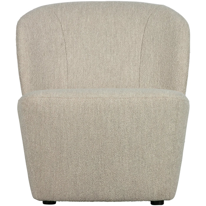 Fauteuil tissu bouclette Lofty