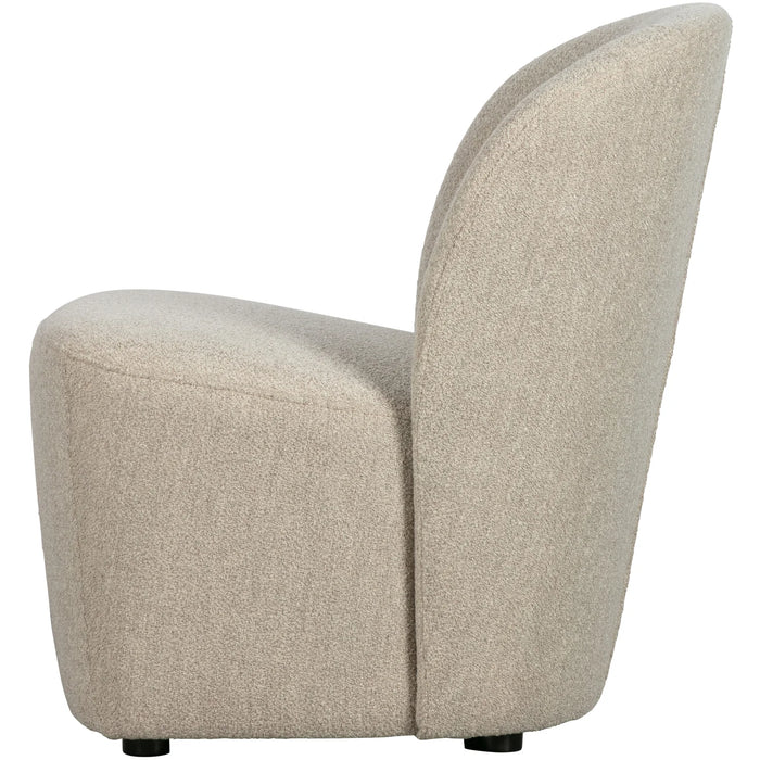 Fauteuil tissu bouclette Lofty