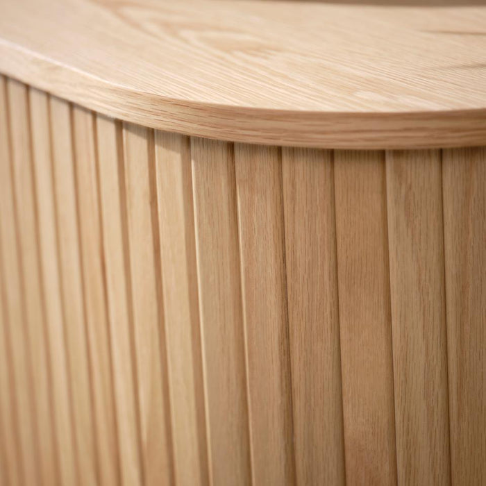 Buffet haut 2 portes bois et métal Ribe