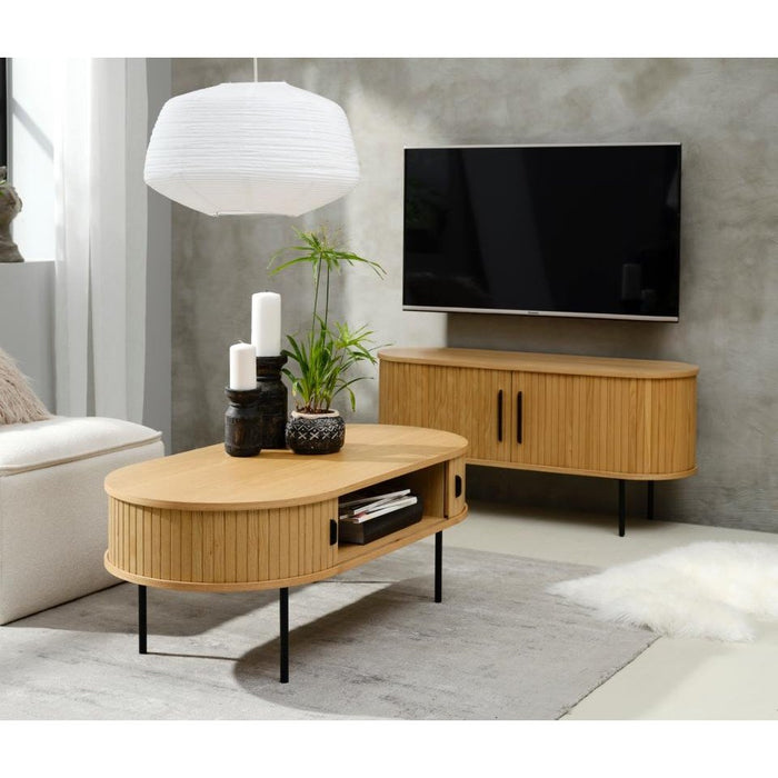 Meuble TV bois et métal Ribe