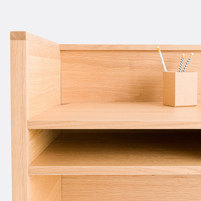 Bureau chêne niches rangement Soni