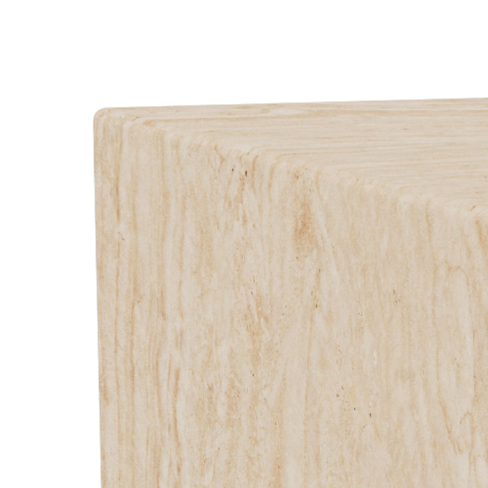 Table basse effet travertin Mina