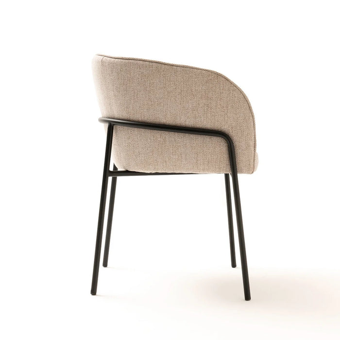 Chaise tissu et métal Laika