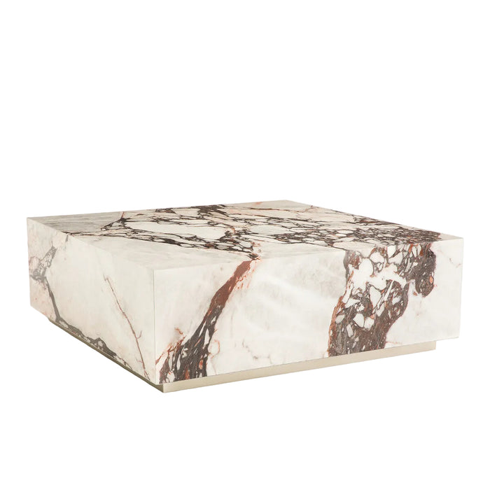 Table basse marbre bordeaux Caldera