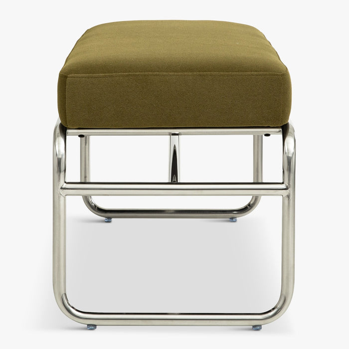 Banc velours et chrome Kyra - NV Gallery