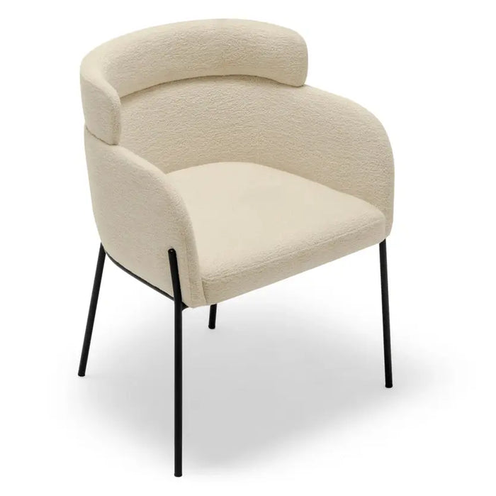 Chaise tissu et acier Baron - NV GALLERY