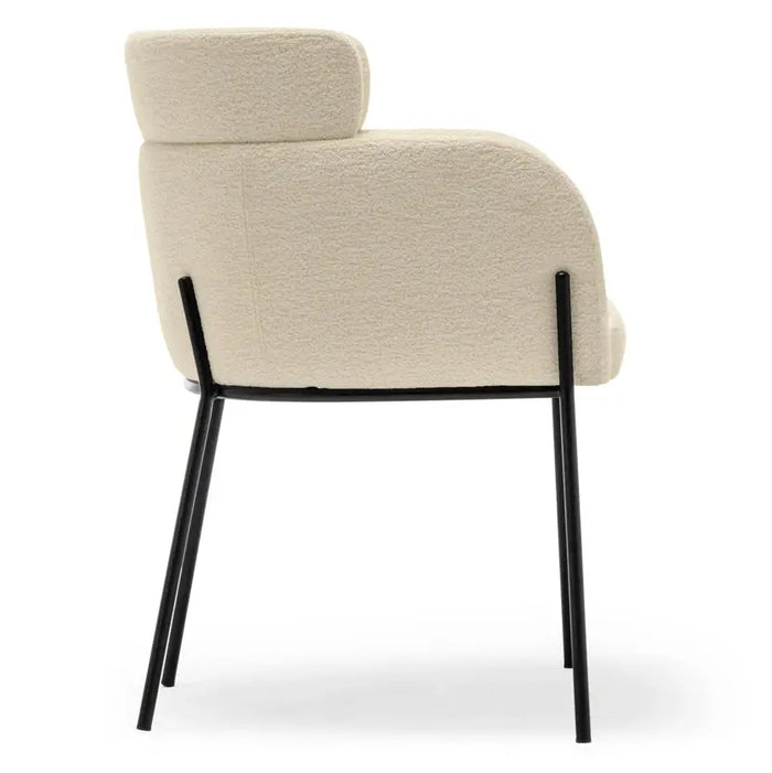 Chaise tissu et acier Baron - NV GALLERY