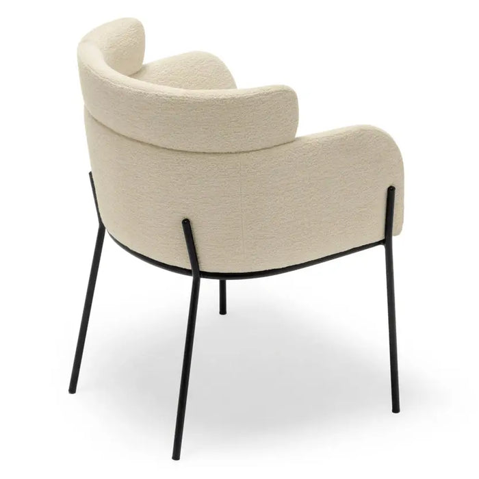 Chaise tissu et acier Baron - NV GALLERY