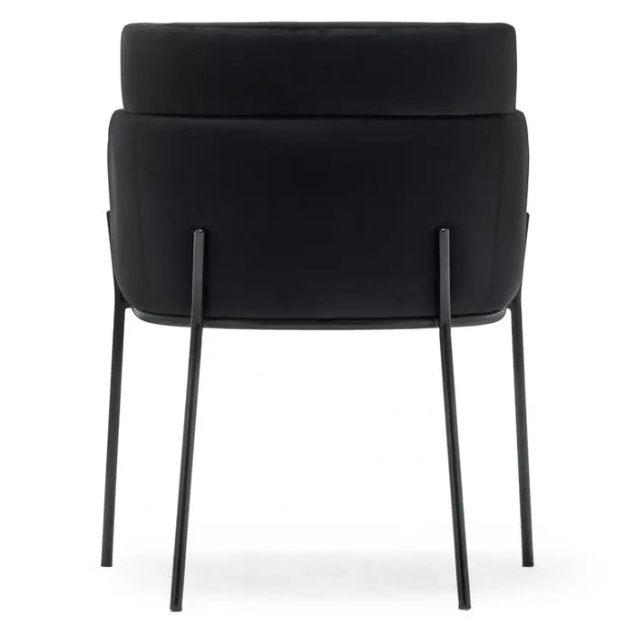 Chaise velours et acier Baron - NV GALLERY