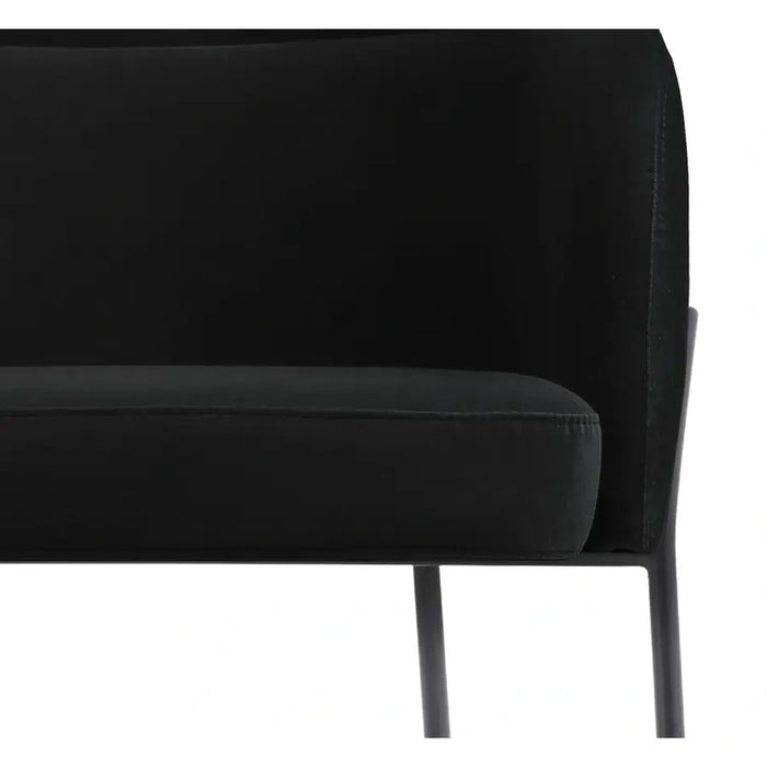 Chaise velours et acier Baron - NV GALLERY