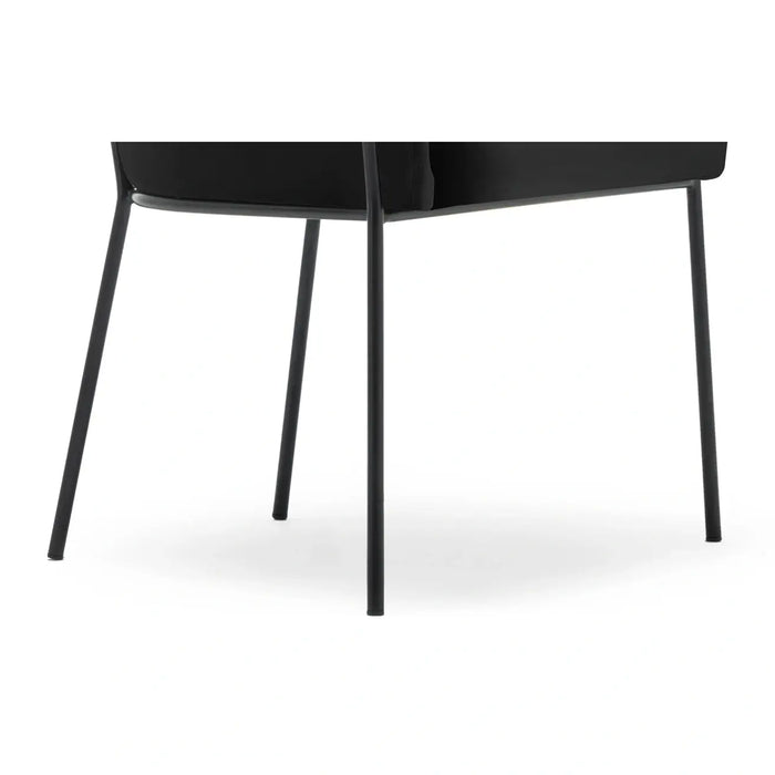 Chaise velours et acier Baron - NV GALLERY