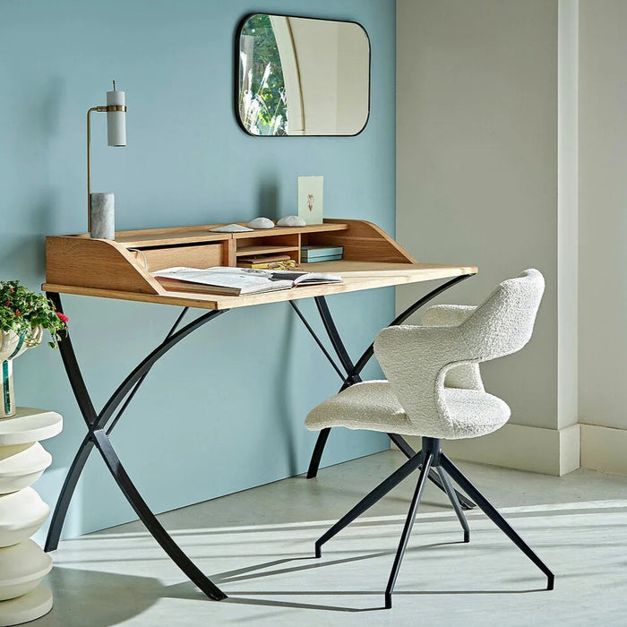 Chaise de bureau tissu bouclette Asyar - AM.PM