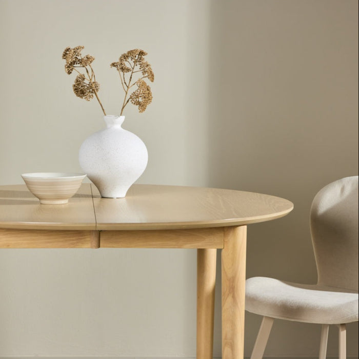 Table ronde extensible chêne GILA