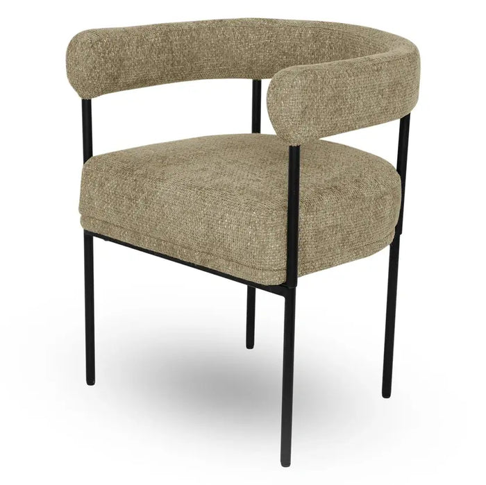 Chaise tissu et acier Arcade - NV GALLERY