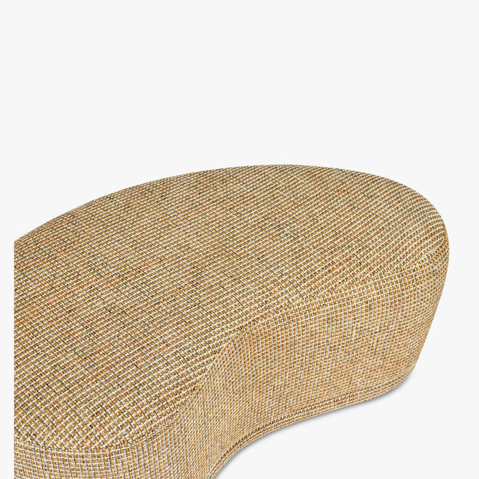 Banc Enzo Tweed jaune miami – détail des pieds