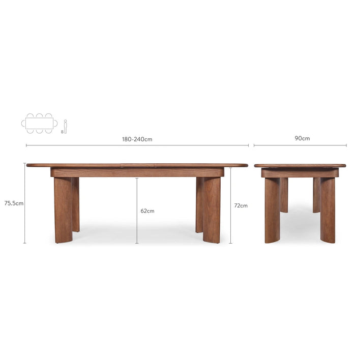 Table extensible noyer Offgrid - NV Gallery