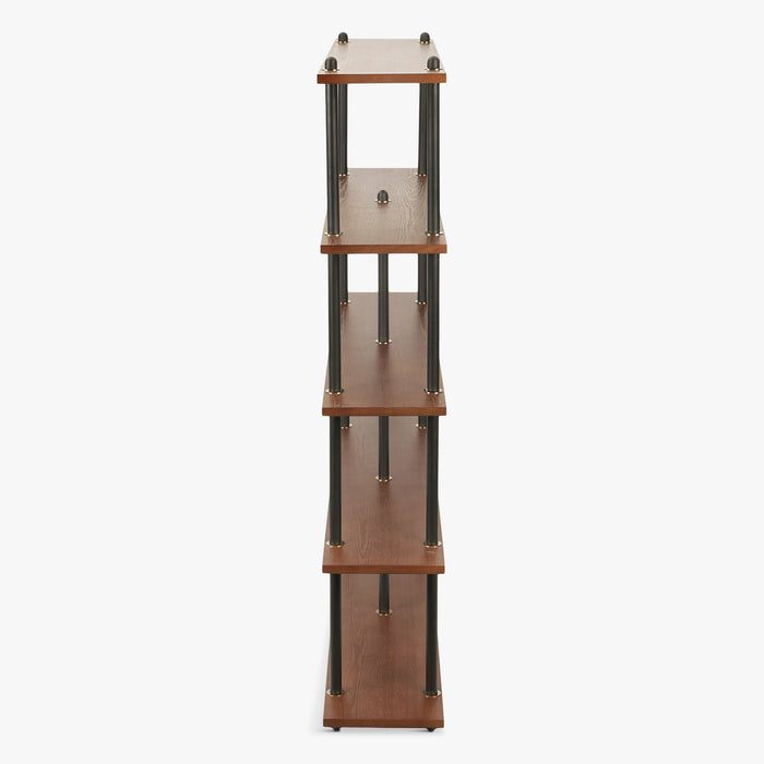 Étagère haute noyer et fer noir mat Hawking - NV GALLERY