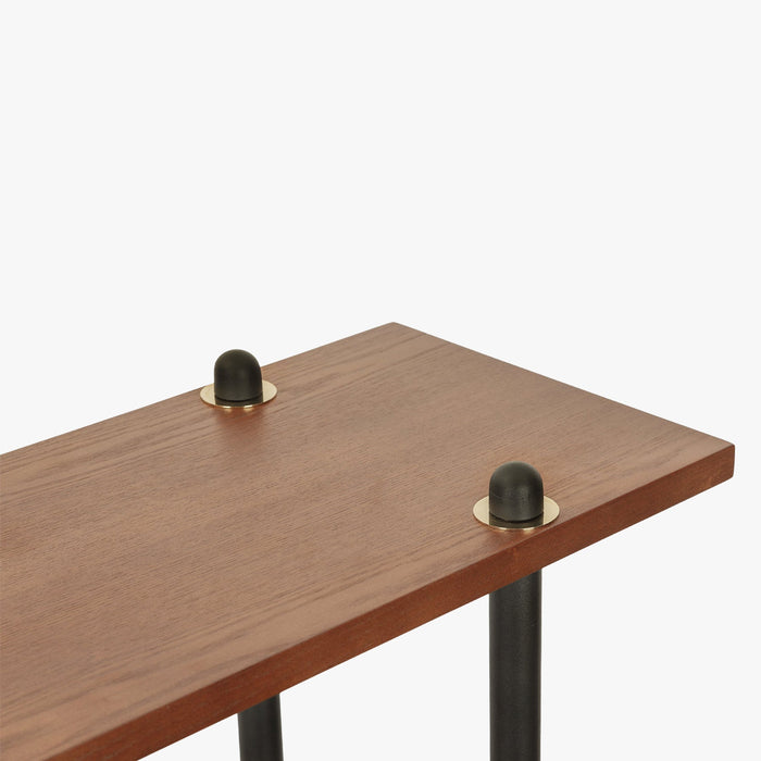 Étagère haute noyer et fer noir mat Hawking - NV GALLERY