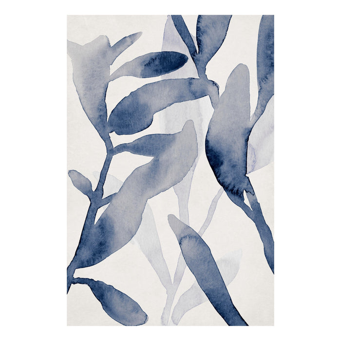 Affiche encadrée Aquavia – détail des nuances bleues aquarellées