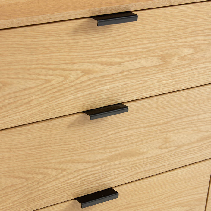 Commode 6 tiroirs métal et MDF Bruna