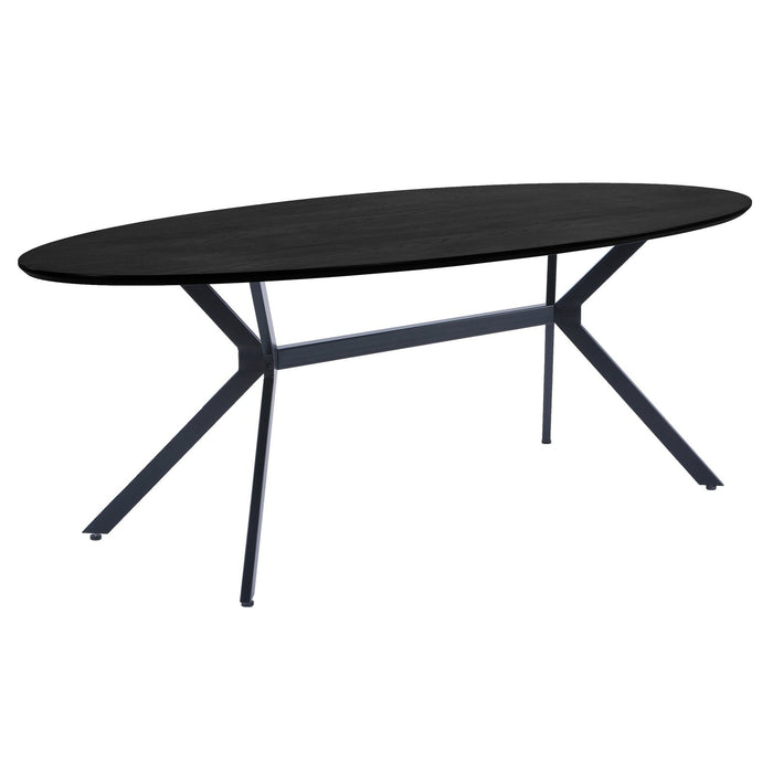 Table à manger ovale medium métal Bruno