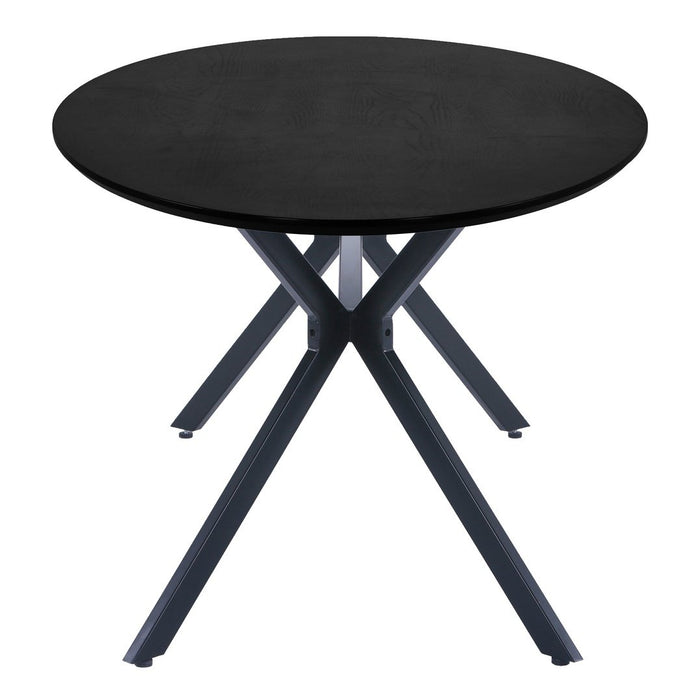 Table à manger ovale medium métal Bruno