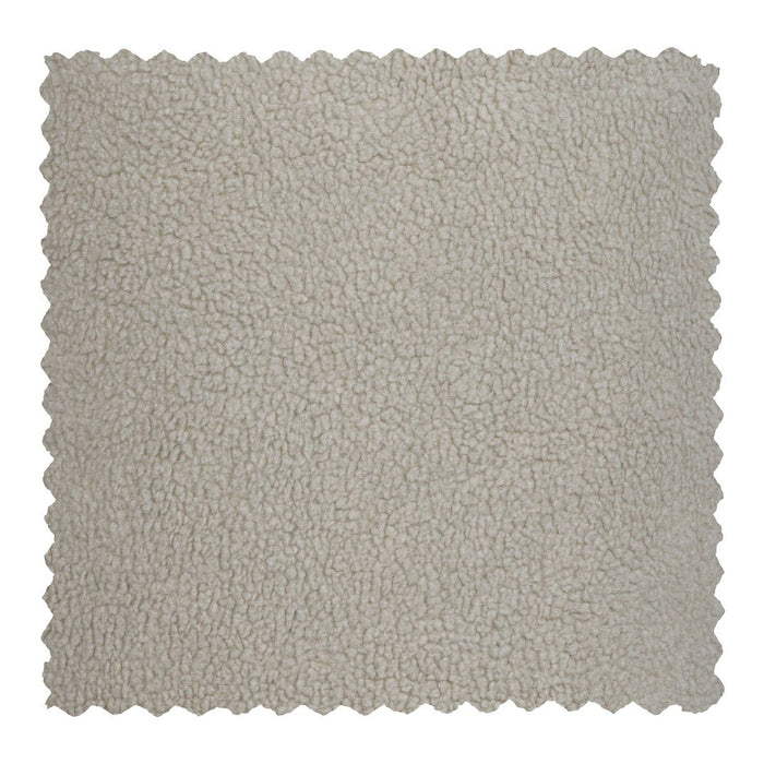 Fauteuil tissu bouclette et bois Sara