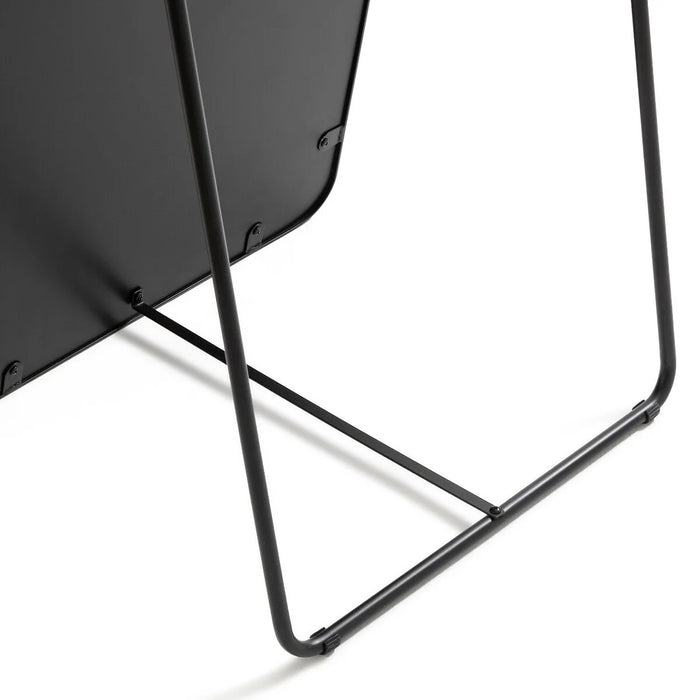 Miroir sur pied bois naturel