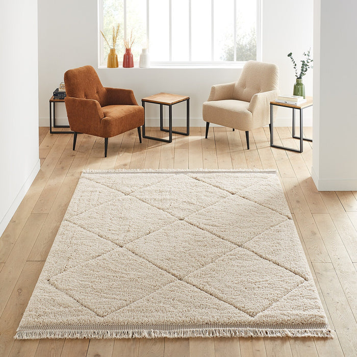Tapis Berbère Tonga laine naturelle