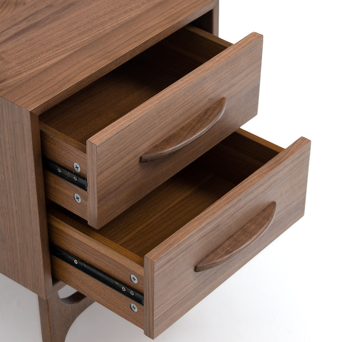 Table de chevet métal et bois Mina