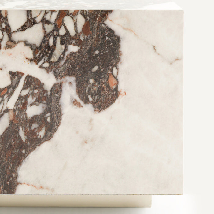 Table basse marbre bordeaux Caldera