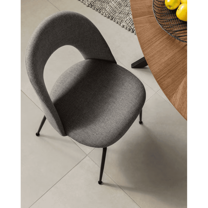 Chaise tissu et métal Renato