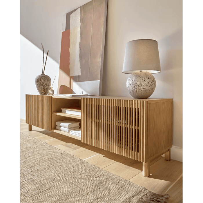 Meuble TV placage chêne Donostia