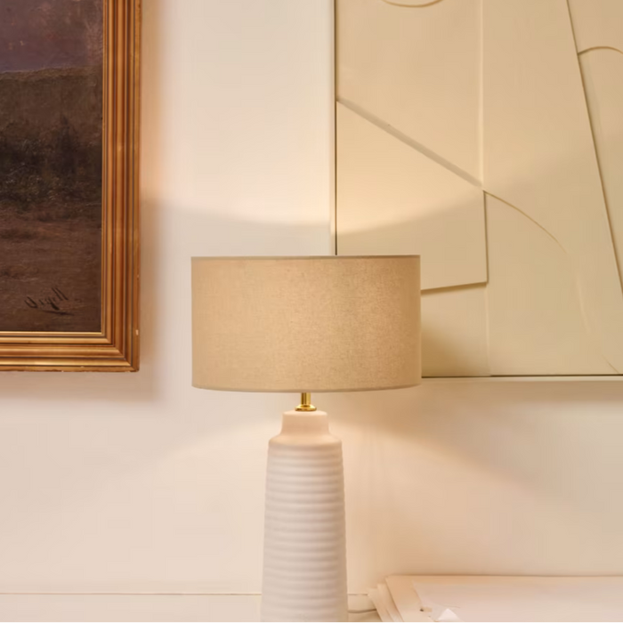 Lampe à poser céramique blanche Baza