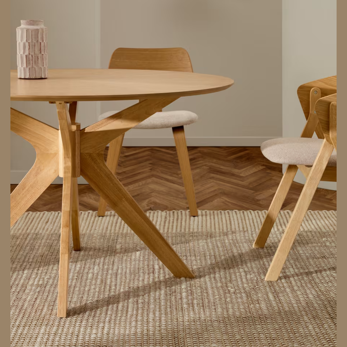 Table ronde chêne Meria