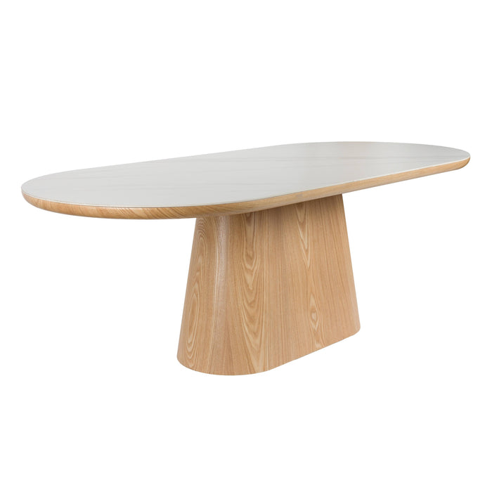 Table à manger bois et pierre Almira